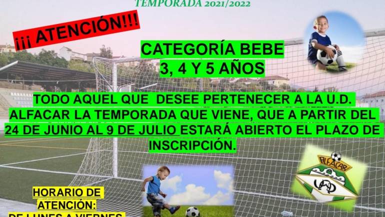 Nuevas inscripciones – Categoría Bebé